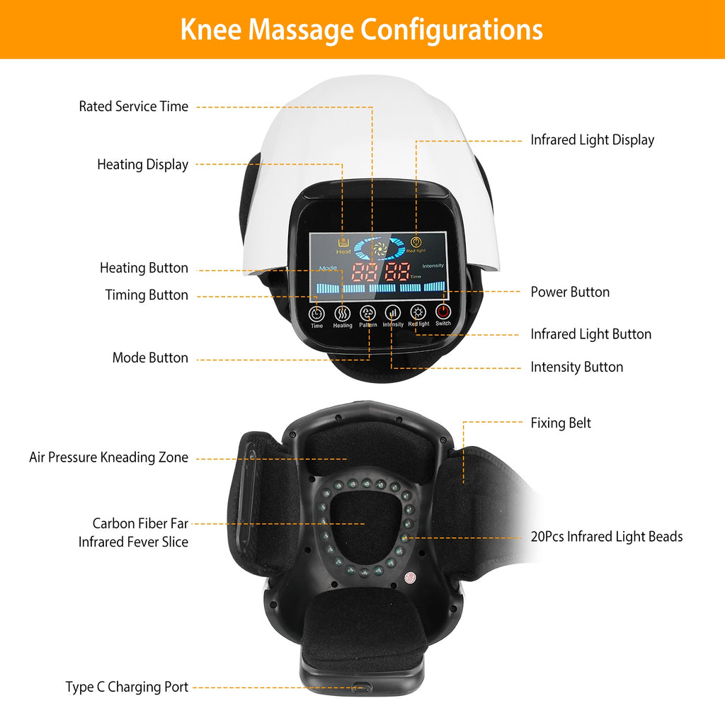 Rechargeable knee massager | Electric knee massager | Heated knee massager | Infrared knee massager | Knee therapy device | Air compression knee massager | Knee massage brace | Smart knee massager | Knee pain relief massager | Heated knee wrap | Wireless knee massager | Portable knee massager | Knee support massager | Electric knee brace | Knee wellness device | Heat therapy knee brace | Compression knee wrap | Adjustable temperature knee massager | Knee massage therapy | Infrared heat knee brace | Home kne