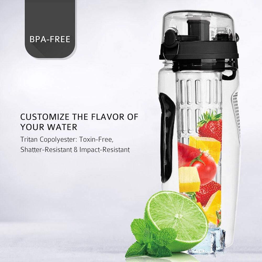 Water bottle with fruit infuser | 32oz fruit infuser water bottle | BPA-free sports water bottle | Fruit infuser water bottle | Reusable fruit water bottle | Healthy hydration bottle | Plastic fruit infuser bottle | Leak-proof water bottle | Infuser drink bottle | Sports water bottle with infuser | BPA-free fruit bottle | Portable drink bottle | Fruit infusion water bottle | Reusable gym water bottle | Eco-friendly water bottle | Juice infuser bottle | Fruit flavored water bottle | Large capacity water bott