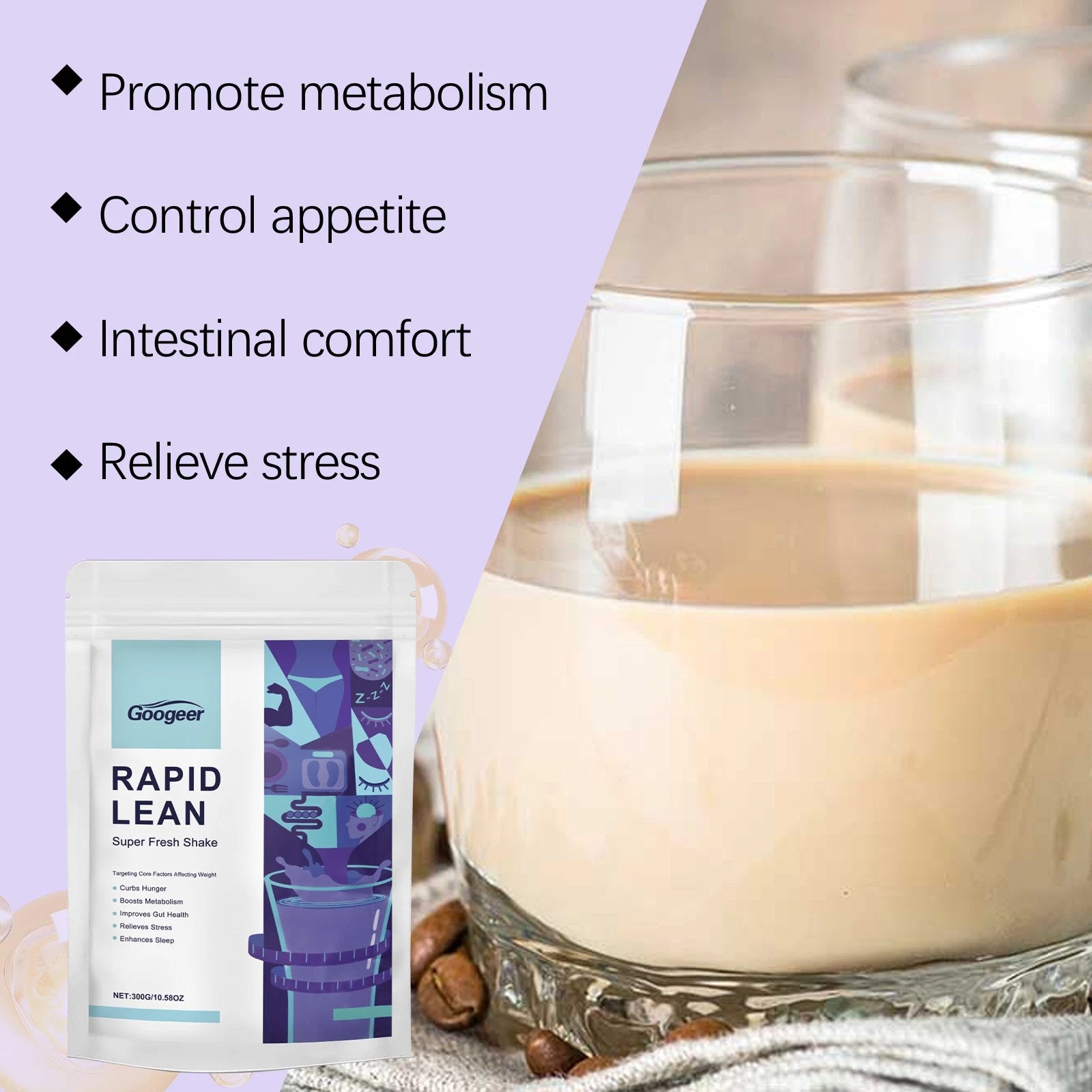 Googeer Protein Fiber Slimming Milkshake